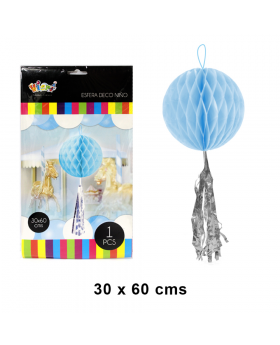 ESFERA TASSEL CELESTE SILVER/240