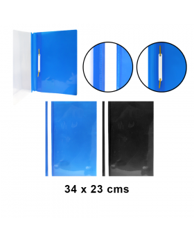 CARPETA FASTENER TRANSPARENTE PLASTICO OFICIO /400