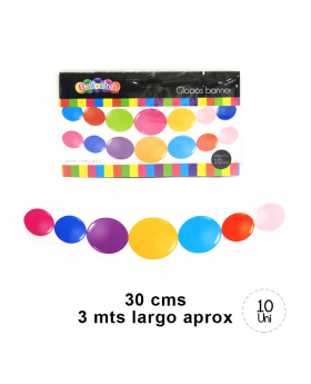 GLOBOS LISOS BANNER MIX COLOR 10UN/200