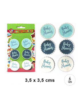 STICKER MADERA BABY SHOWER NINO/500