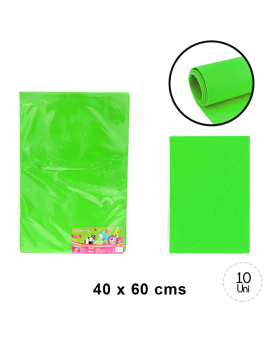 GOMA EVA LISA PISTACHO 40x60CM SET10U /20