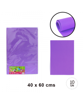 GOMA EVA LISA LILA 40x60CM SET10U /20