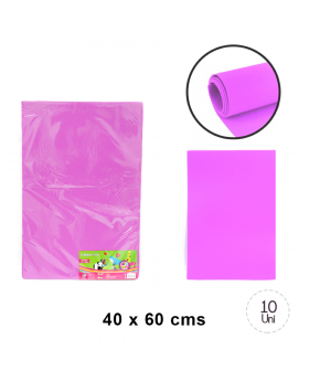 GOMA EVA LISA ROSADO 40x60CM SET10U /20