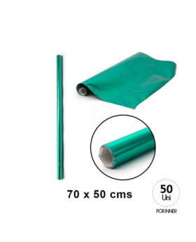 CARTULINA METALICA VERDE 50x70cm 50UN/5