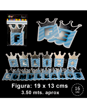 BANNER KING FELIZ CUMPLEAÑOS 10UN/200