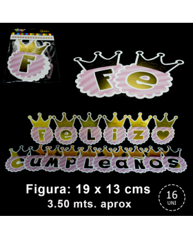 BANNER QUEEN FELIZ CUMPLEAÑOS 10UN/200