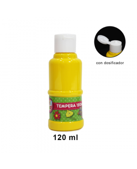 TEMPERA AMARILLO 120ML X 12/72