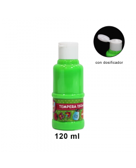 TEMPERA NEON PISTACHO 120ML/72