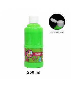 TEMPERA NEON VERDE 250ML /48