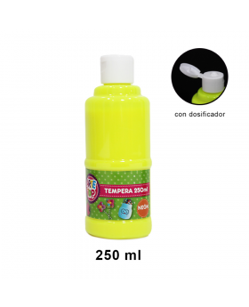 TEMPERA NEON AMARILLA 250ML /48