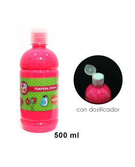 TEMPERA NEON ROSA 500ML /24