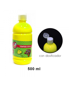 TEMPERA NEON AMARILLO 500ML/24