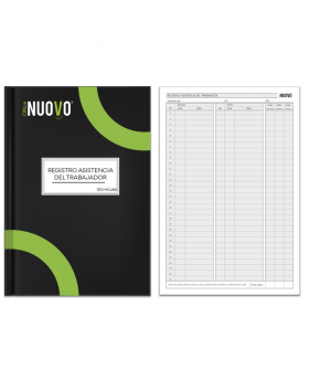 LIBRO REGISTRO ASISTENCIA 100HJS NUOVO/30