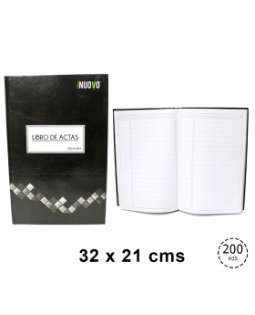 LIBRO ACTAS NUOVO 200H LINEAL FOLIADO /12