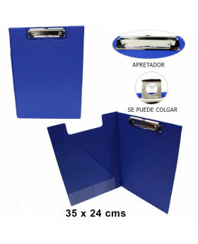 ANOTADOR DOBLE VINILICO NUOVO AZUL /60