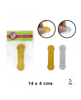 GOMA EVA GLITTER LETRA I SET5U /240