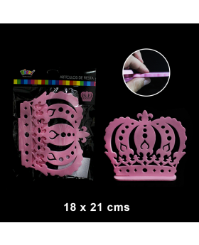 CORONA EVA ROSADA X 1/150