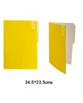 CARPETA PIGMENTADA OFICIO AMARILLO NUOVO/500