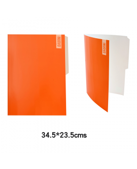 CARPETA PIGMENTADA OFICIO NARANJA NUOVO/500