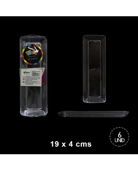 BANDEJA ACRILICA CHICAX6PCS/36