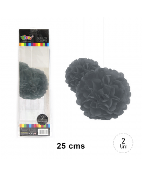 ST 2 FLORES COLG. 25CM SILVER/240