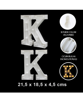 UN LETRA K LED/60