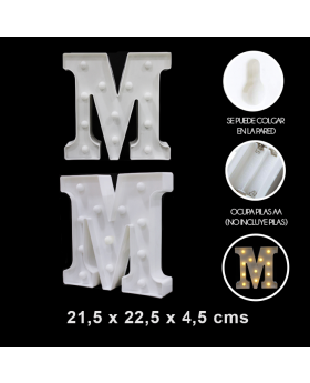 UN LETRA M LED/60