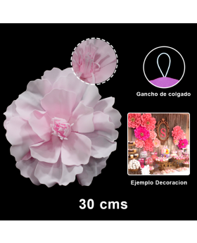 FLOR EVA ROSADA 30CM/200