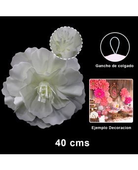 FLOR EVA CREMA 40CM/100