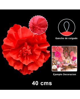 FLOR EVA ROJA 40CM/100