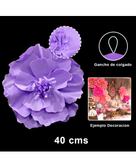 FLOR EVA LILA 40CM/100