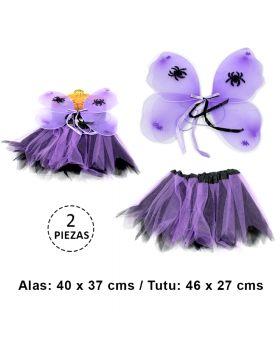 HALLOWEEN MORADO ST 2PCS /60