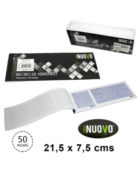 TALONARIO RECIBO DE ARRIENDO NUOVO 50HJS./200