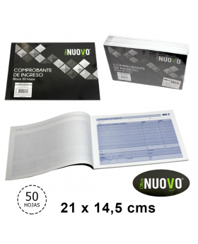 BLOCK REGISTRO DE INGRESO NUOVO 50HJS./100