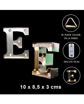 LLETRA LED E GOLD 10x8.5x3CM /60