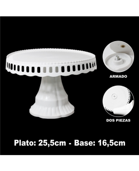 PEDESTAL CANDY BAR BLANCO CHICO /48