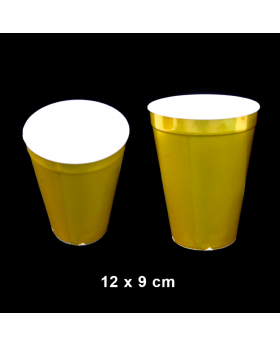 VASO FIESTA PLASTICO GOLD/360