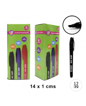 PLUMON PERMANENTE NEGRO PUNTA REDONDA/864