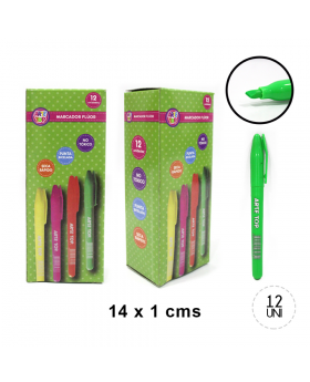 DESTACADOR FLUOR DELGADO VERDE /864