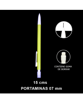 PORTAMINAS 0,7MM AMARILLO SET100U /20