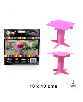 SET PORTA CUPCAKE ROSADO/288