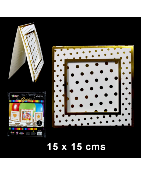 MARCO FOTO BLANCO POLKA GOLDEN/144