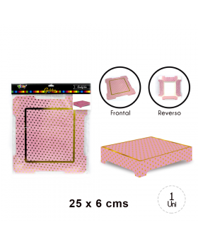 BASE GRANDE ROSA POLKA GOLDEN/156