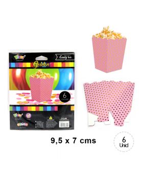 CAJA CABR. CH. BORDE IRREGU. ROSA POL. GOLDEN/264