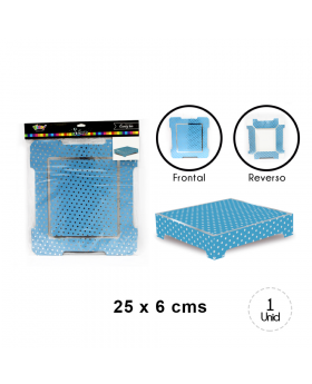 BASE GRANDE CELESTE POLKA SILEVR/156