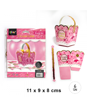 BALDE CON MANILLA BABY NINA ROSADO GOLDEN X 12/192