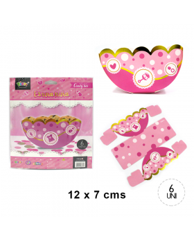 BOWL FRUTAS BABY NIÑA ROSADO GOLDEN SET6U /120