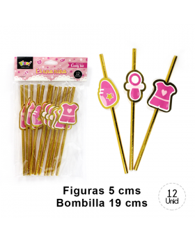FORMA BOMBILLAS BABY NIÑA ROSADO GOLDEN / 360