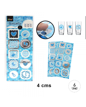 ADH. DECORATIVO BABY NINO CELESTE SILVER/480