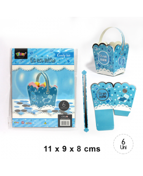 BALDE CON MANILLA BABY NINO CELESTE SILVER / 192